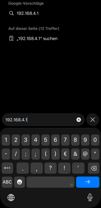 192.168.2.1 im Browser öffnen
